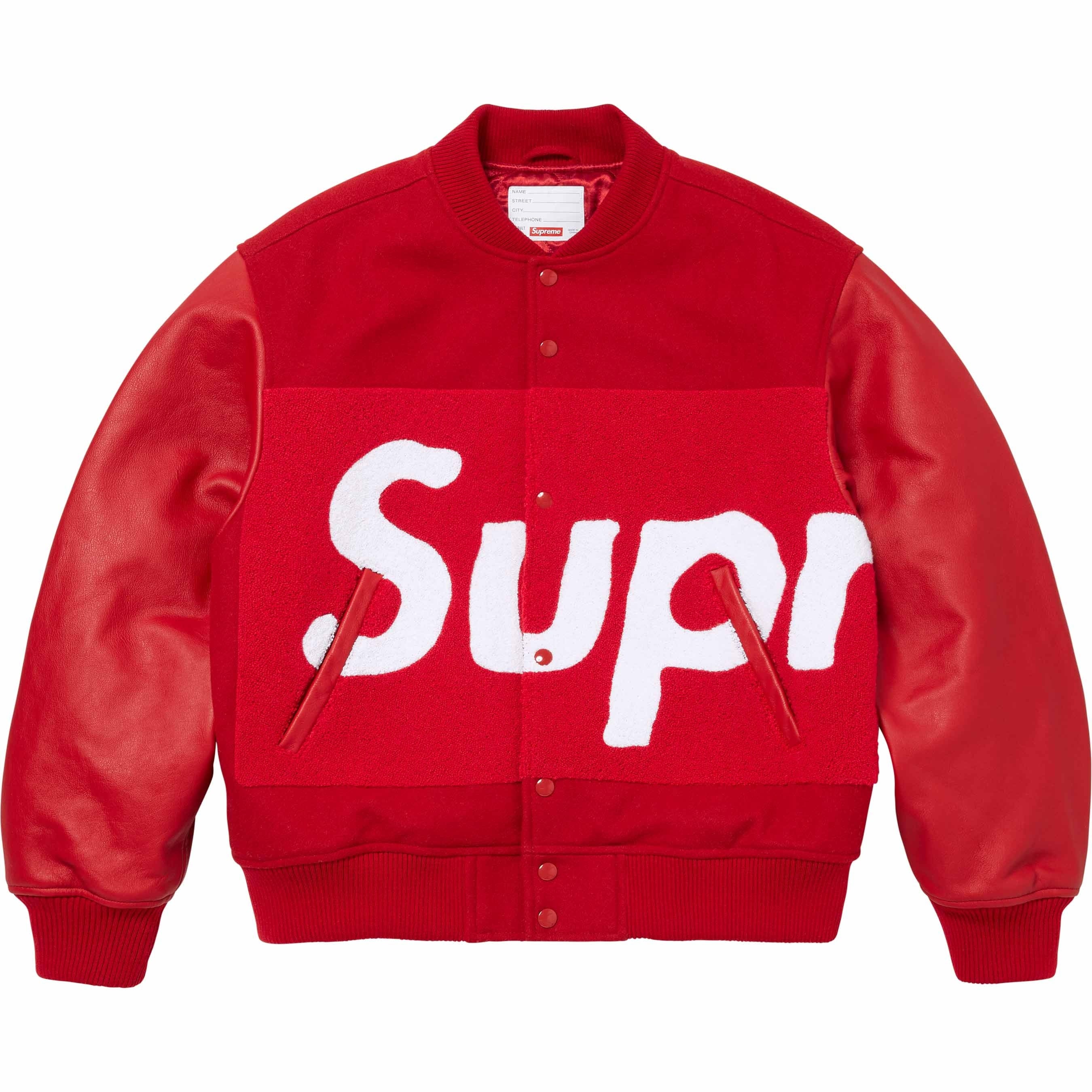 Big Logo Chenille Varsity Jacket view 20